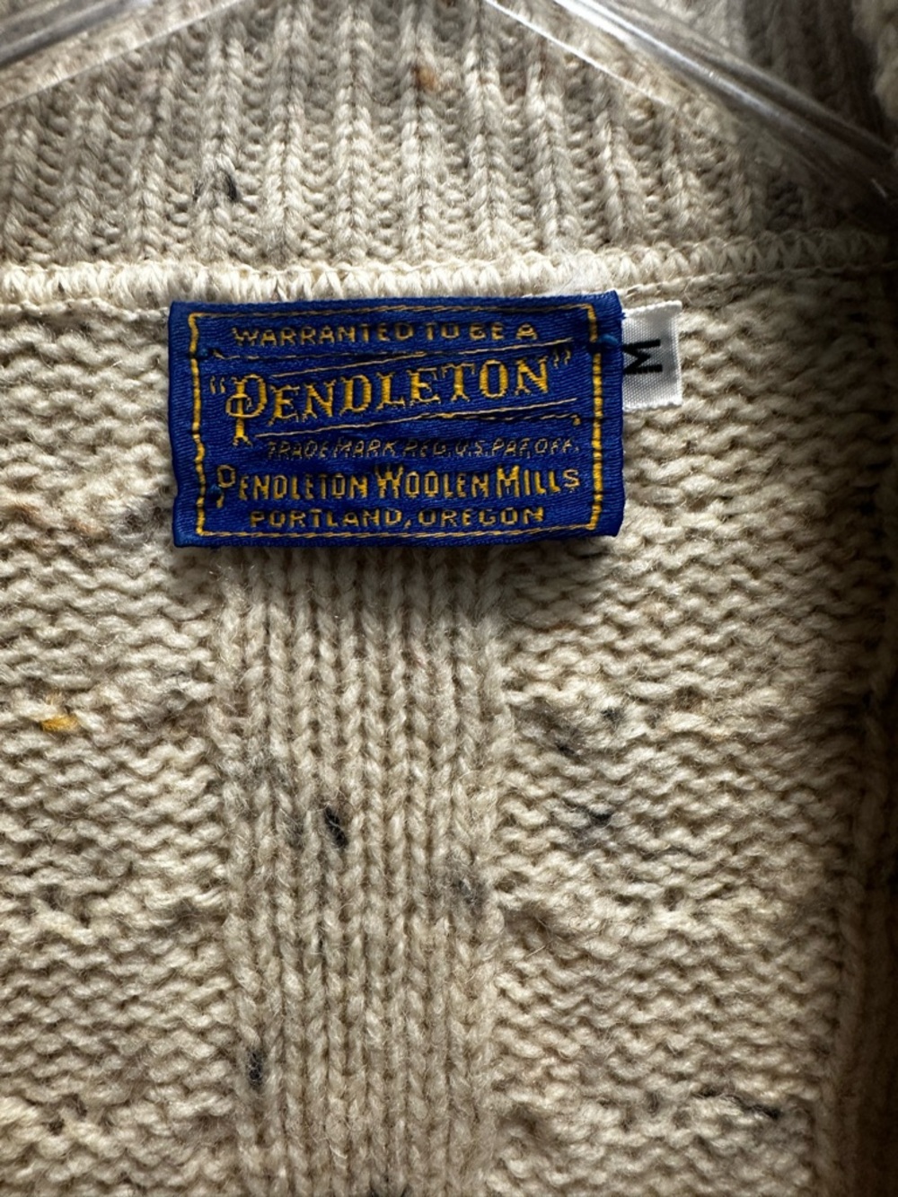 PENDLETON Men's Shawl Collar Cable Knit Cardigan BUT SERIOUSLY UNISEX! 👏🏼 - Picture 8 of 12